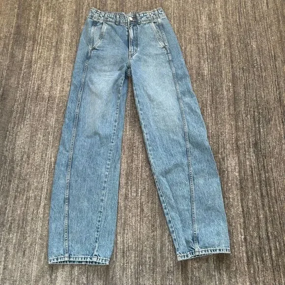 Apiece Apart High Waist Wide Leg Jeans - Picture 3 of 10